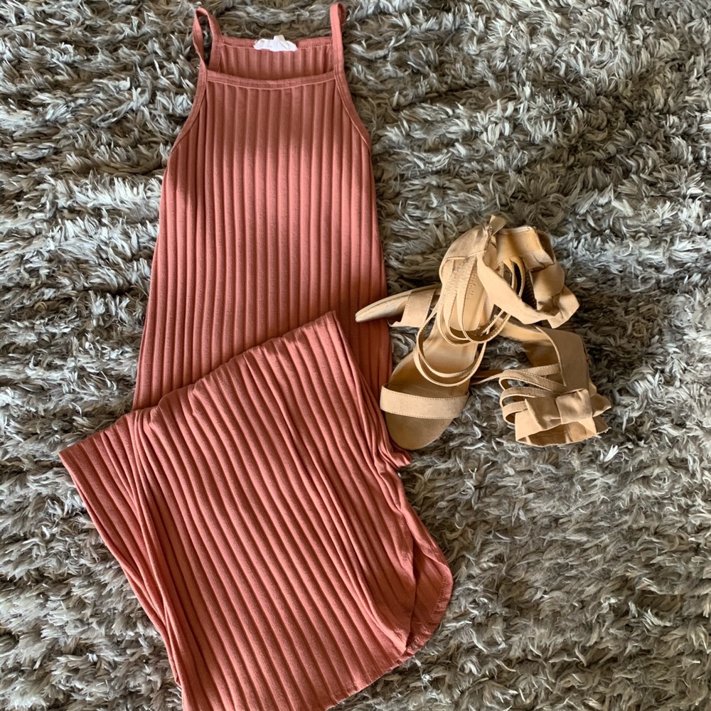 Pink maxi dress